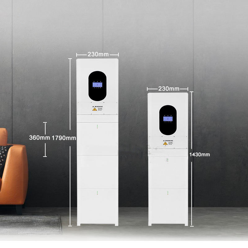 Stackable Lithium Battery Storage System 51.2V With Grade A 3.2V 100Ah