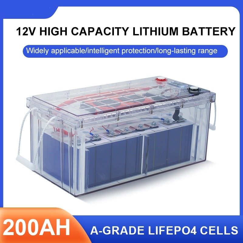 Hot selling 25.6V Rechargeable Pack Battery RV Golf Cart Battery LiFePO4 Akku 12V 24V 100Ah 200Ah Lithium Phosphate Batt