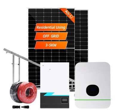 Solar Energy Systems 3KW 5KW 10KW 20KW 30KW On Grid Off Grid Hybrid Solar Panel System for Home