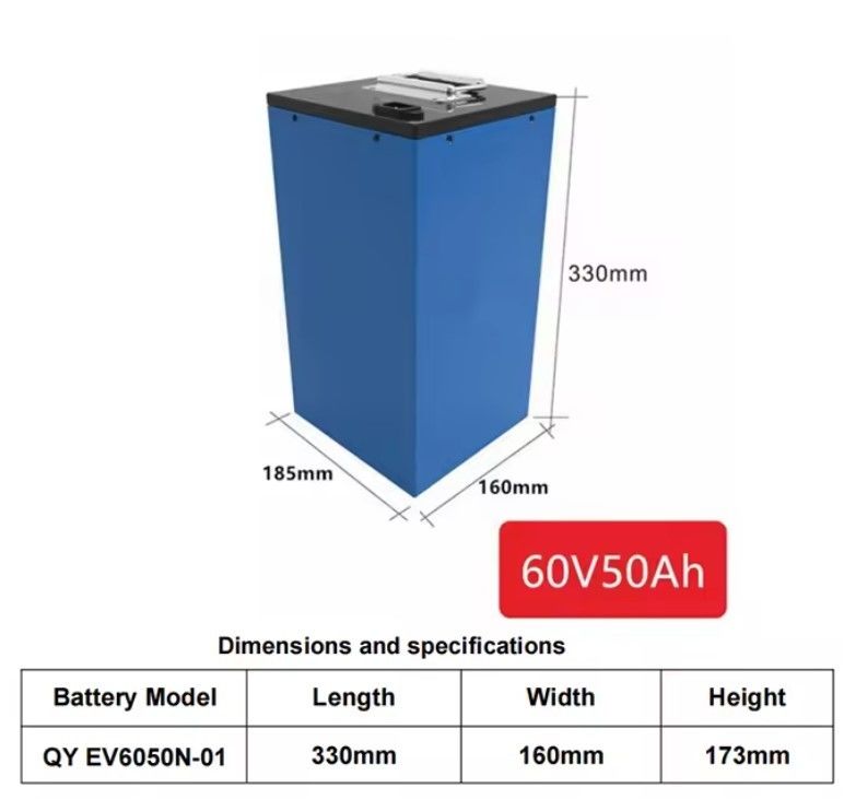 Electric Car Forklift Lithium Ion Battery 48v 60v 72v 30ah 40ah 50ah 100ah 120ah Lifepo4 60 Volt Lithium Battery Pack